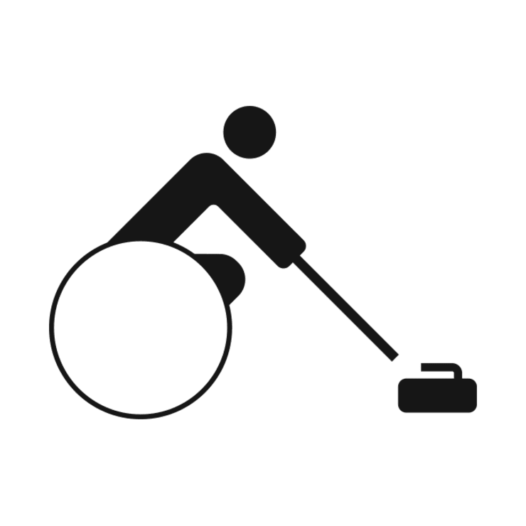 Para Wheelchair Curling Pictogram